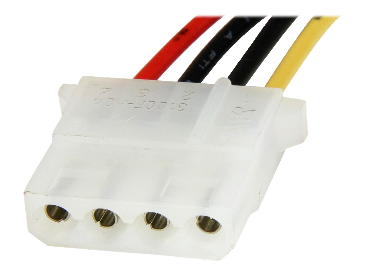 StarTech.com 30cm SATA auf Molex LP4 Stromadapter - Bu/St - Serial ATA zu 4pin Stromkabel Adapter - Netzteil - interne Stromversorgung, 4-polig (W)