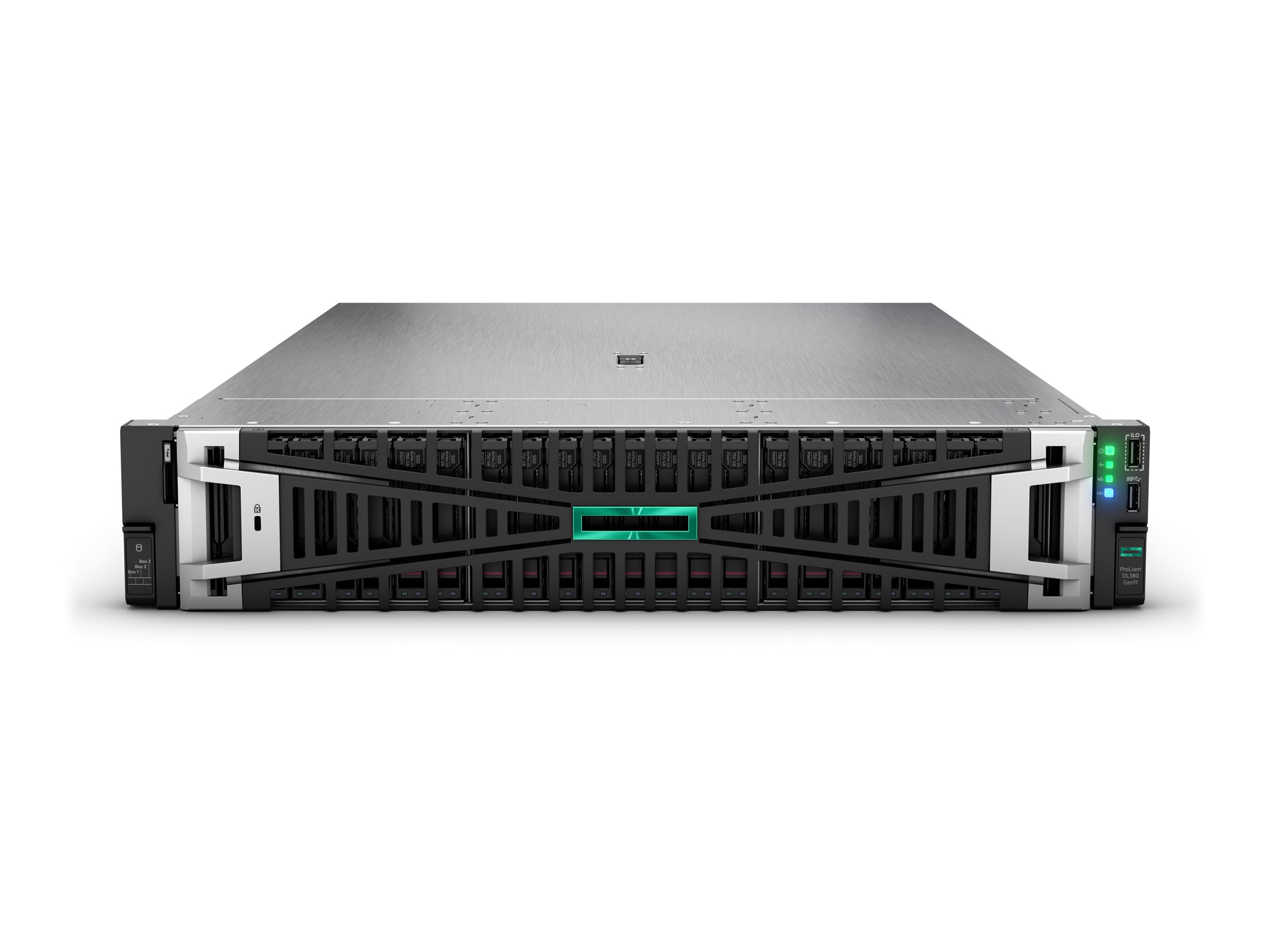 HPE ProLiant DL380 Gen11 - Server - Rack-Montage - 2U - zweiweg - 1 x Xeon Gold 6530 / 2.1 GHz - RAM 64 GB - SATA/SAS/NVMe - Hot-Swap 6.4 cm (2.5")