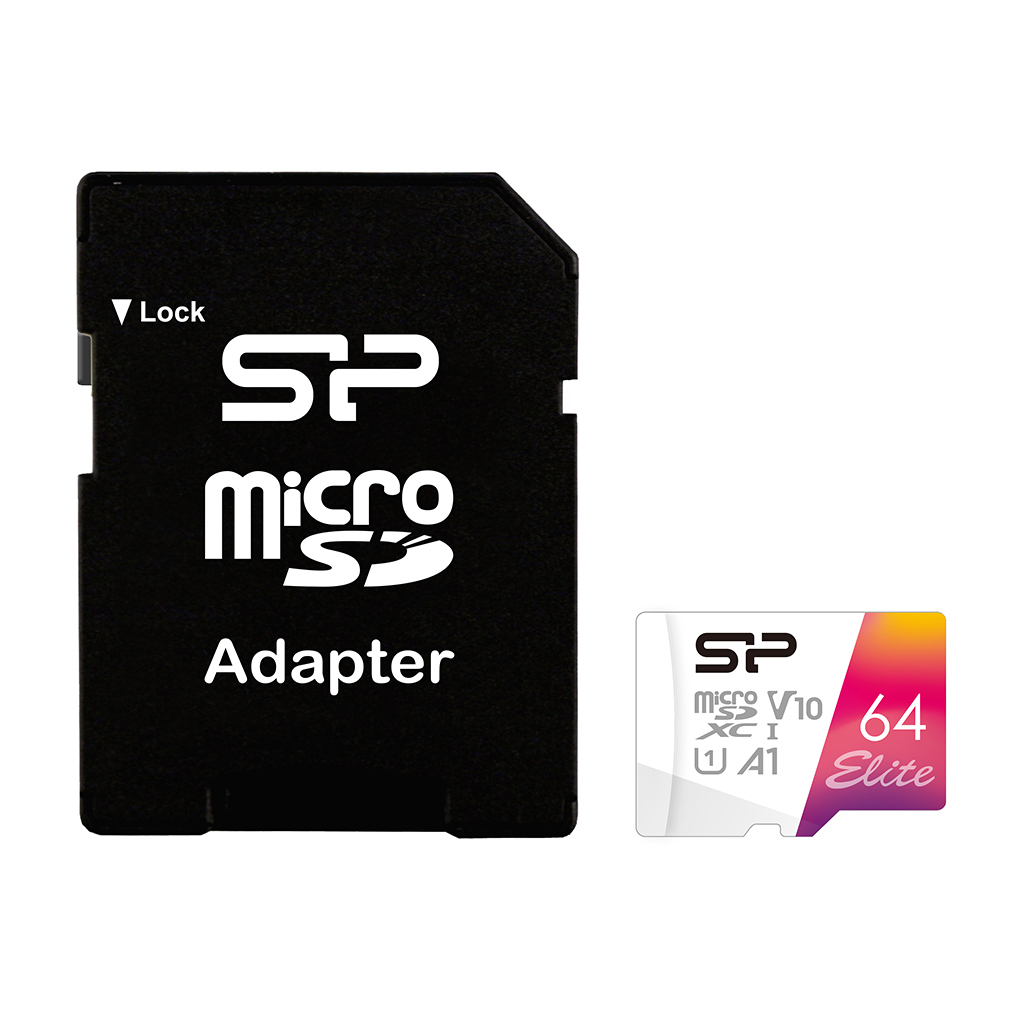 Silicon Power Elite - Flash-Speicherkarte (microSDXC-an-SD-Adapter inbegriffen), Ansicht 2