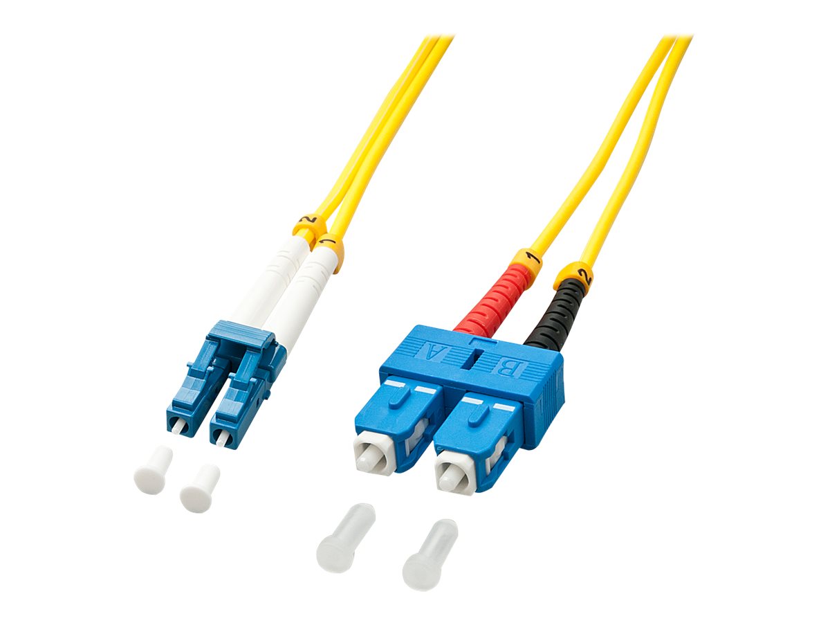Lindy - Patch-Kabel - SC Single-Modus (M) zu LC Single-Modus (M) - 2 m - Glasfaser - Duplex