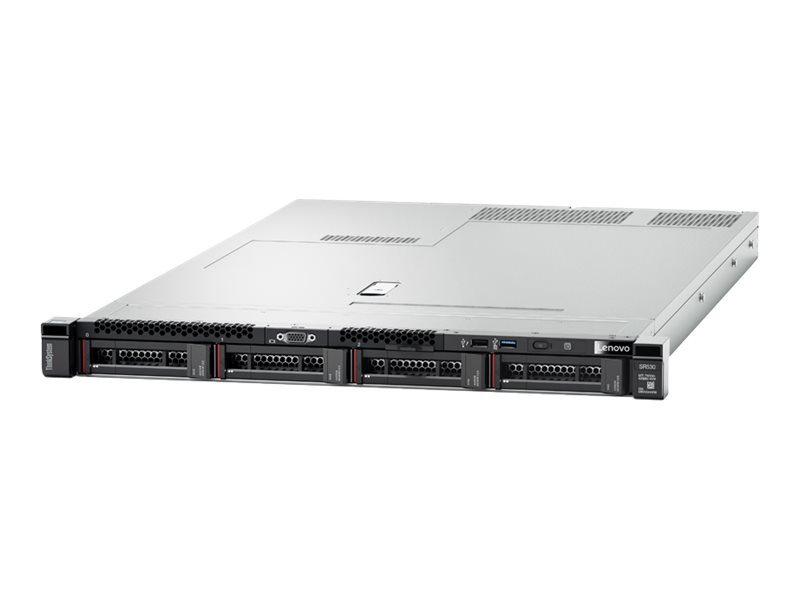 Lenovo ThinkSystem SR530 7X08 - Server - Rack-Montage - 1U - zweiweg - 1 x Xeon Silver 4210R / 2.4 GHz
