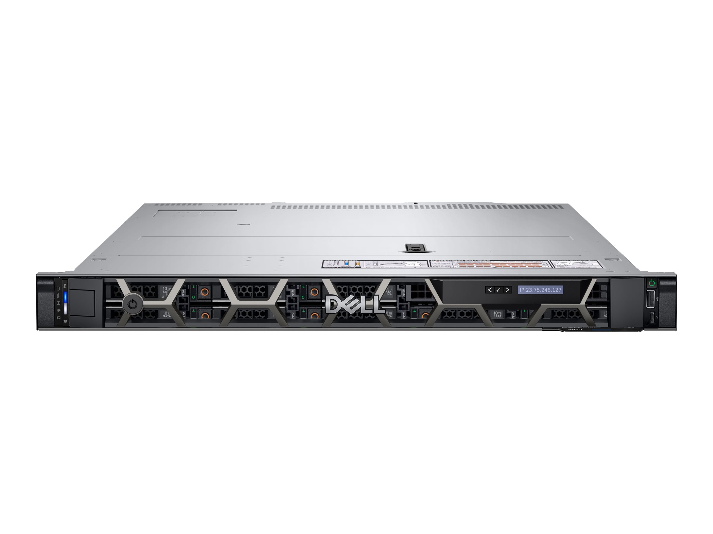 Dell PowerEdge R450 - Server - Rack-Montage - 1U - zweiweg - 2 x Xeon Silver 4310 / 2.1 GHz