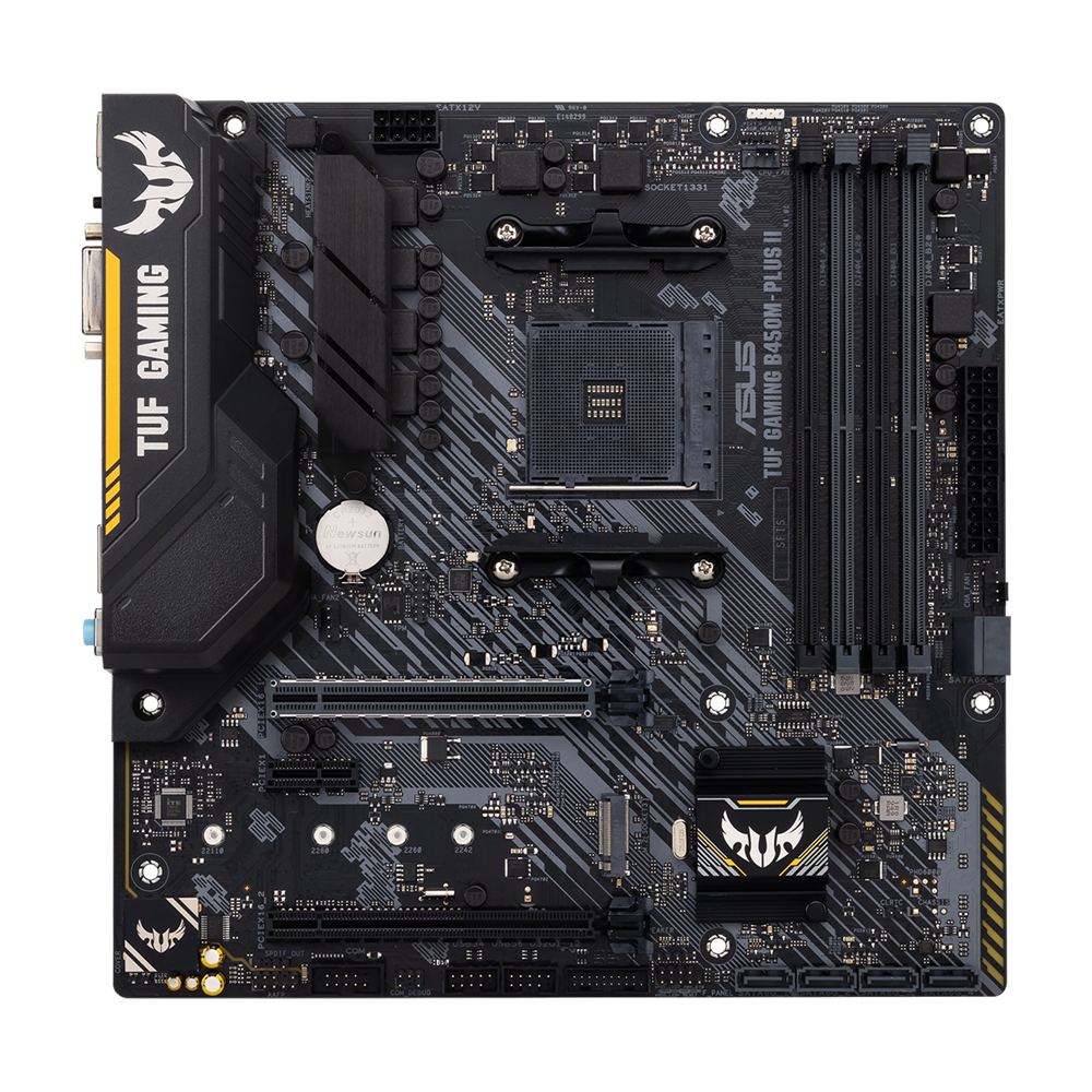 ASUS TUF Gaming B450M-Plus II - AMD - Socket AM4 - AMD Ryzen 3 - 2nd Generation AMD Ryzen™ 3 - AMD Ryzen 3 3rd Gen - AMD