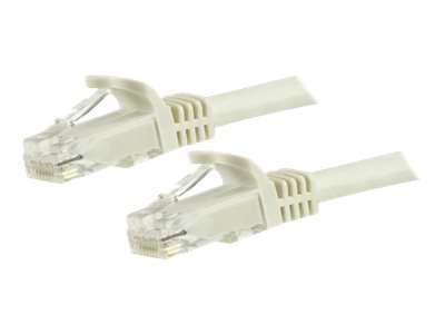 StarTech.com 1.5m CAT6 Ethernet Cable, 10 Gigabit Snagless RJ45 650MHz 100W PoE Patch Cord, CAT 6 10GbE UTP Network Cable w/Strain Relief, White, Fluke Tested/Wiring is UL Certified/TIA - Category 6 - 24AWG (N6PATC150CMWH) - Patch-Kabel - RJ-45 (M) z...
