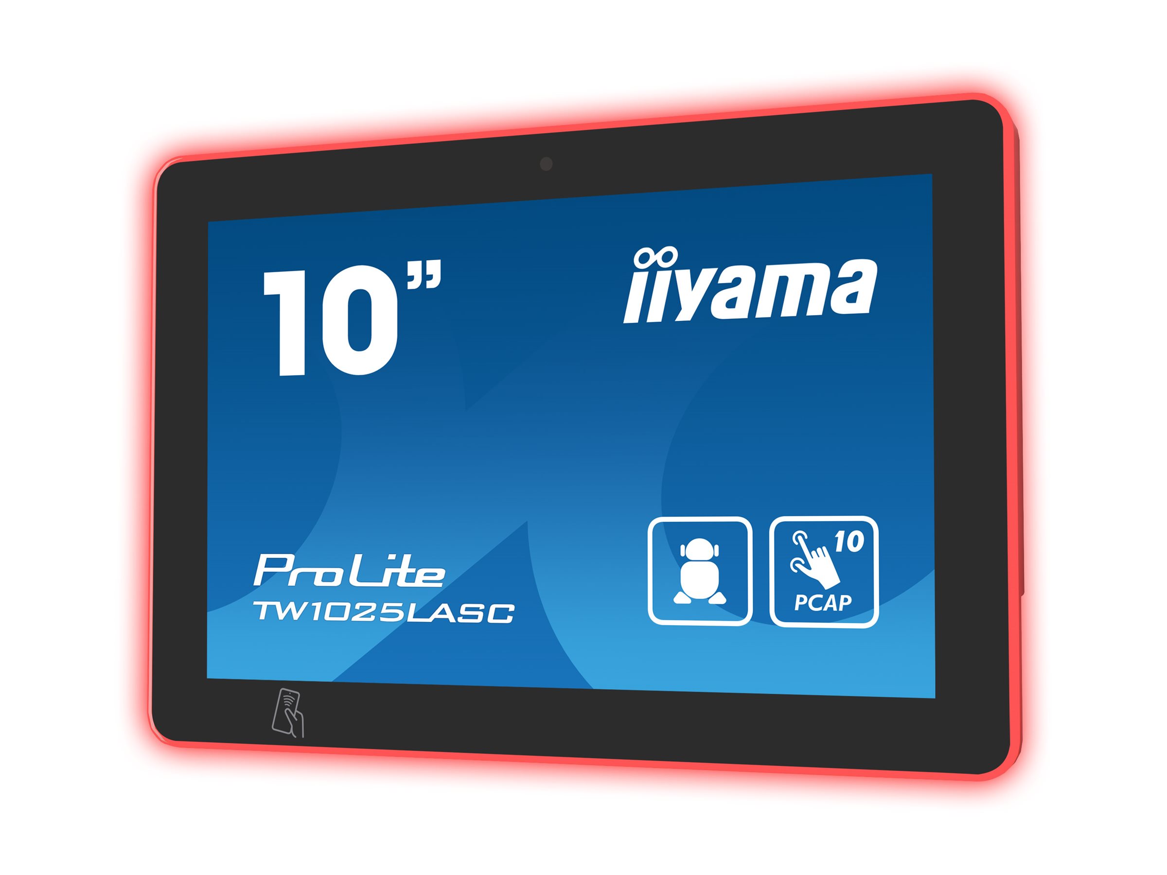 Iiyama ProLite TW1025LASC-B3PNR - Android-PC - Touchscreen-PC - 1 RK3568 / 2 GHz - RAM 4 GB - SSD - eMMC 32 GB - Mali-G52 - 1GbE, NFC, Bluetooth 5.2 - WLAN: 802.11a/b/g/n/ac, NFC, Bluetooth 5.2 - Android 13 - Monitor: LED 25.7 cm (10.1")