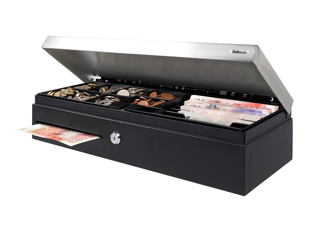 Safescan SD-4617S - Cash Drawer - Schwarz, Silber, Ansicht 3