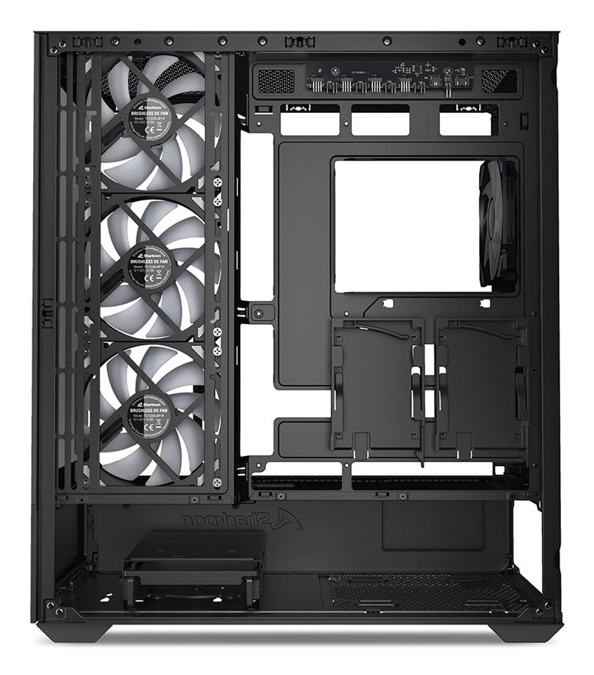 Sharkoon Gehäuse AK6 RGB ATX 1x Glas schwarz - Tower - ATX, Ansicht 2