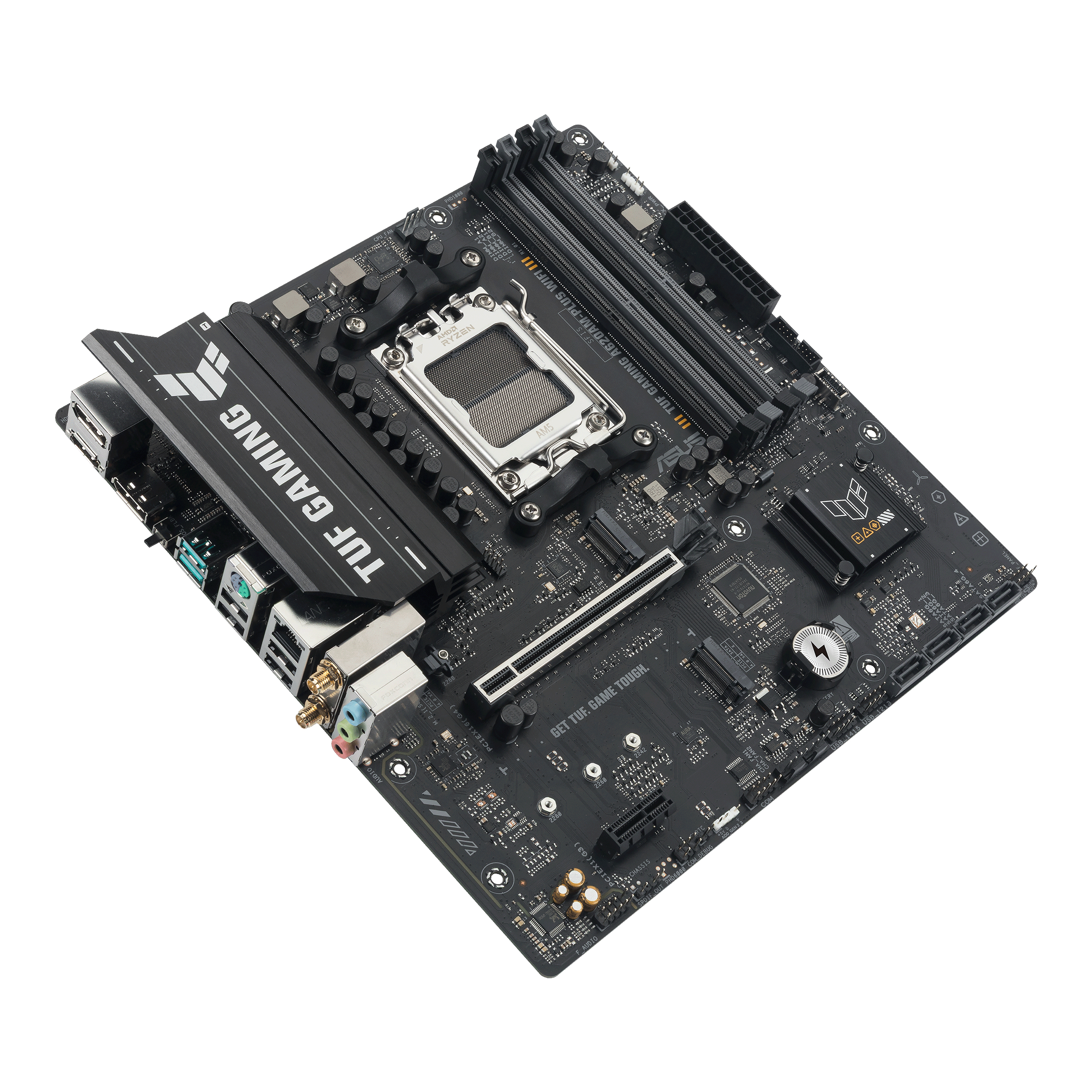 ASUS TUF GAMING A620AM-PLUS WIFI - Motherboard - micro ATX - Socket AM5 - AMD A620A Chipsatz - 2.5 GB LAN, Bluetooth, Ansicht 4