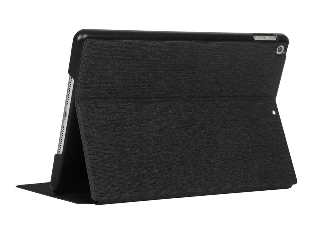 Targus Classic - Flip-Hülle für Tablet - Polycarbonat Polyurethan - Schwarz - für Apple 10.2-inch iPad (7. Generation 8. Generation 9. Generation)