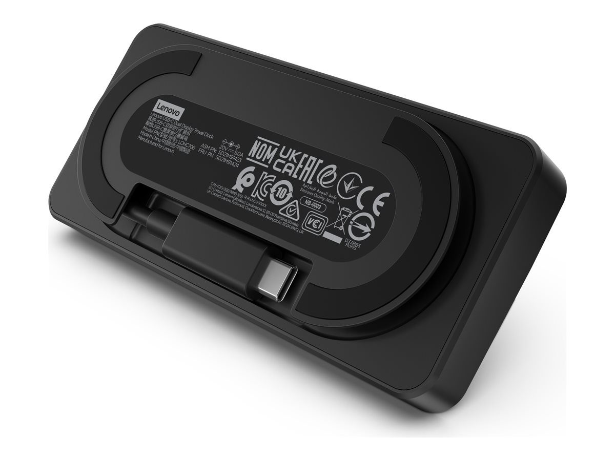 Lenovo 40B90000WW laptop-dockingstation & portreplikator Kabelgebunden USB 3.2 Gen 1 (3.1 Gen 1) Type-C Schwarz