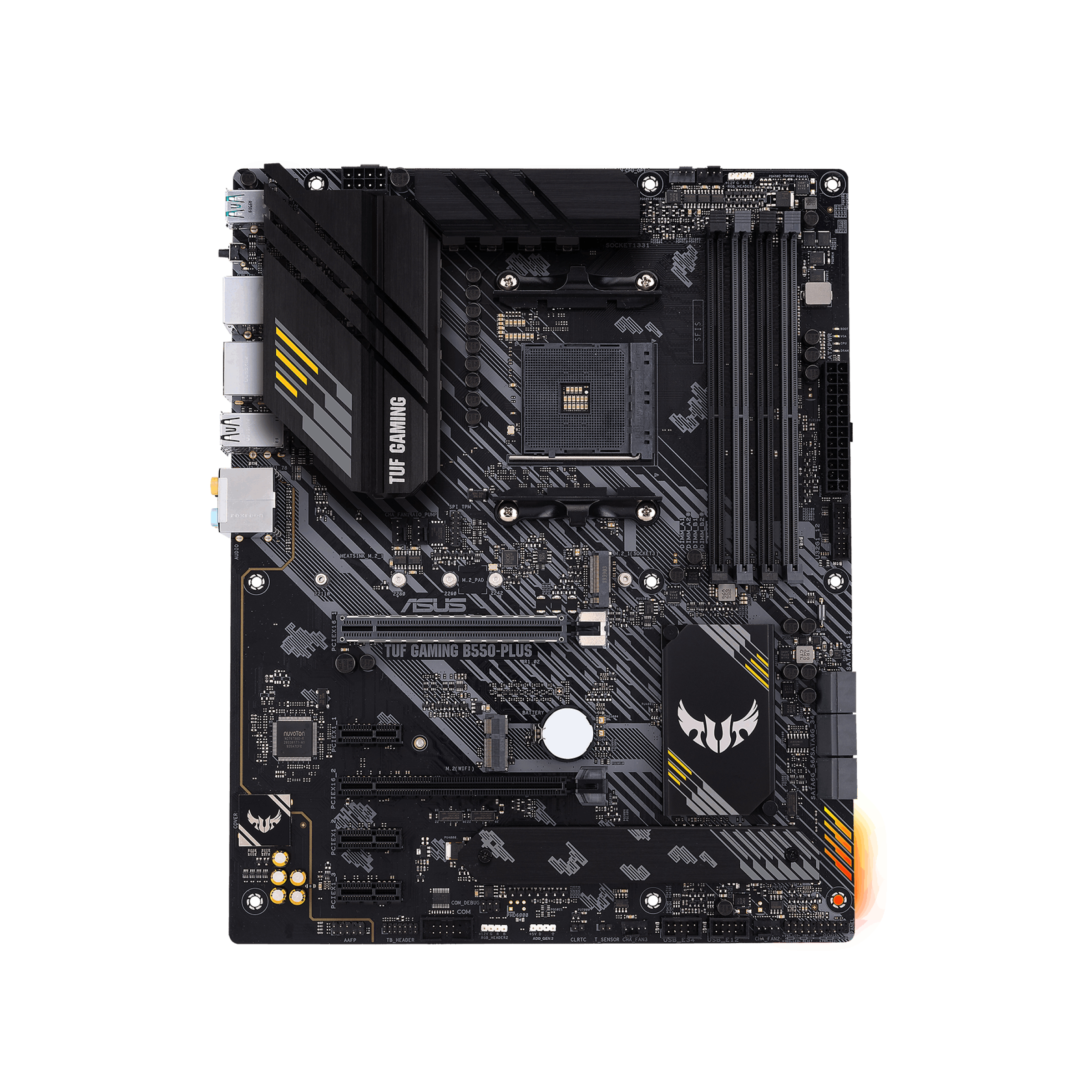 ASUS TUF Gaming B550-PLUS, AMD, Sockel AM4, 3rd Generation AMD Ryzen™ 3, 3rd Generation AMD Ryzen 5, 3rd Generation AMD Ryzen™ 7, 3rd..., Sockel AM4, DDR4-SDRAM, 128 GB