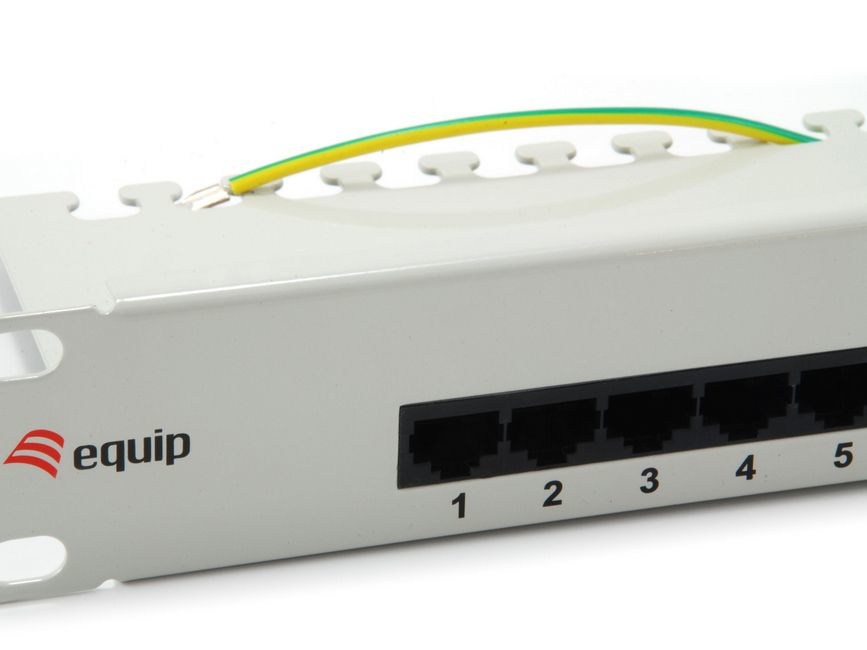 Equip Pro ISDN - Patch Panel - CAT 3 - RJ-45 X 25 - Hellgrau - 1U - 48.3 cm (19), Ansicht 4