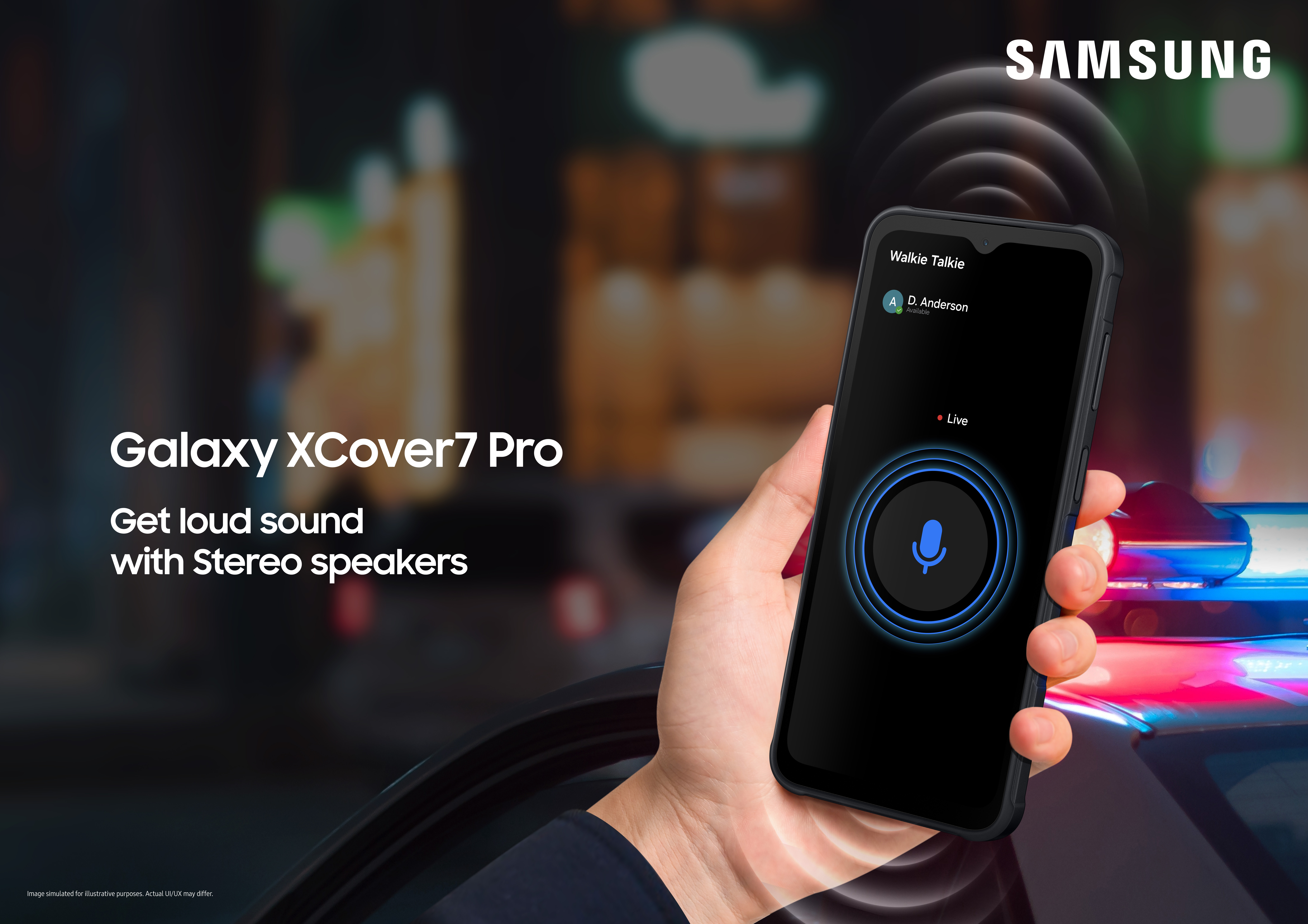 Samsung Galaxy XCover7 Pro - Enterprise Edition - Dual-SIM - RAM 6 GB / Speicher 128 GB - microSD slot - 6.6 - 120 Hz, Ansicht 2