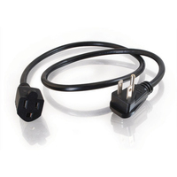 C2G 1.5ft Flat Plug Power Strip Plus - 18 AWG - NEMA 5-15P to NEMA 5-15R - Stromkabel - NEMA 5-15 (M)