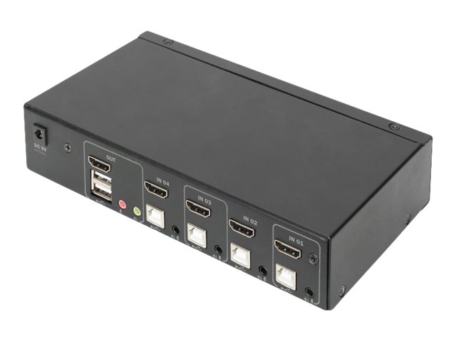 DIGITUS KVM-Switch 4-Port Single-Display 4K HDMI®