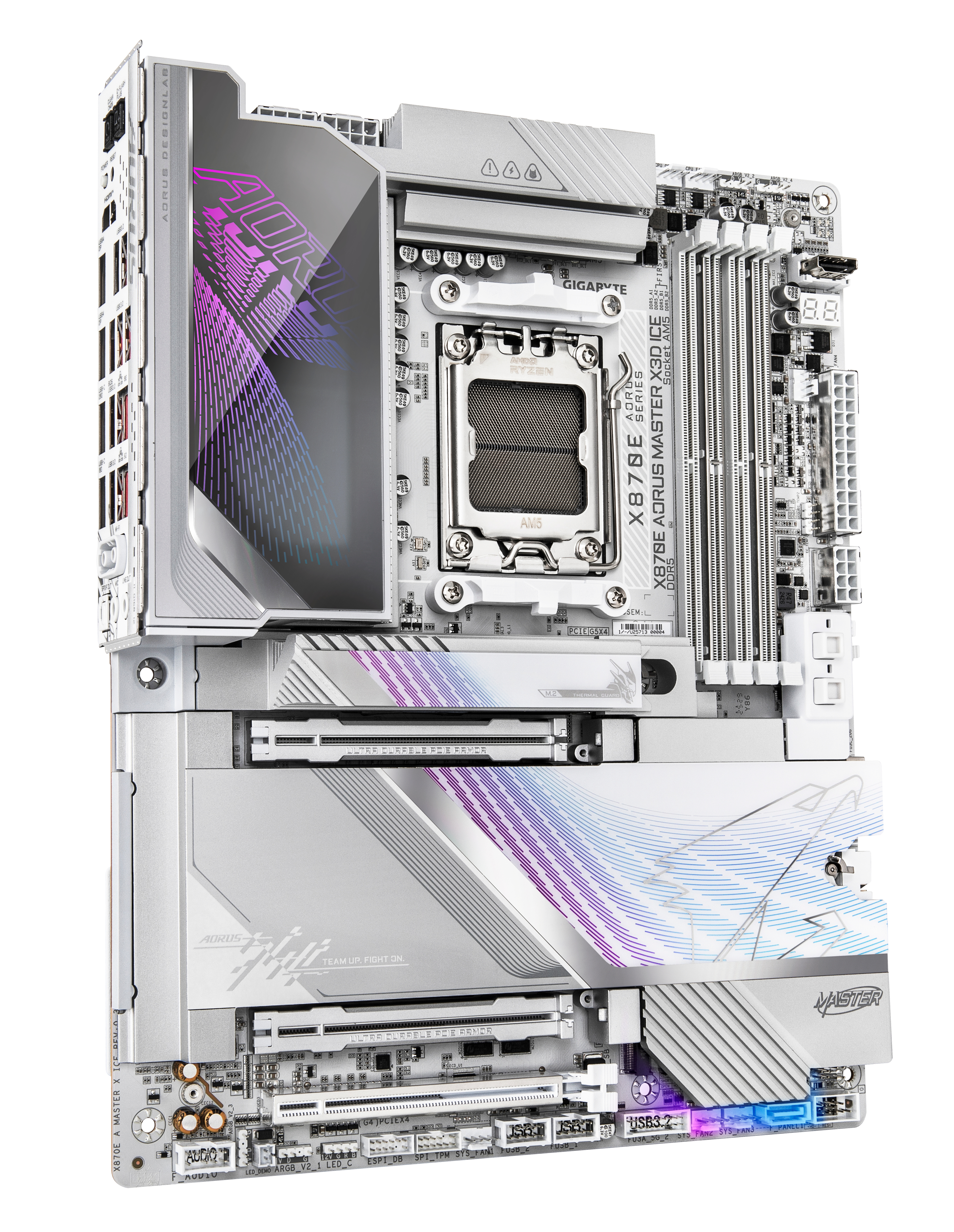 Gigabyte X870E A MASTER X ICE AM5 - Mainboard - AMD Sockel AM5 (Ryzen Zen4) - ATX, Ansicht 4