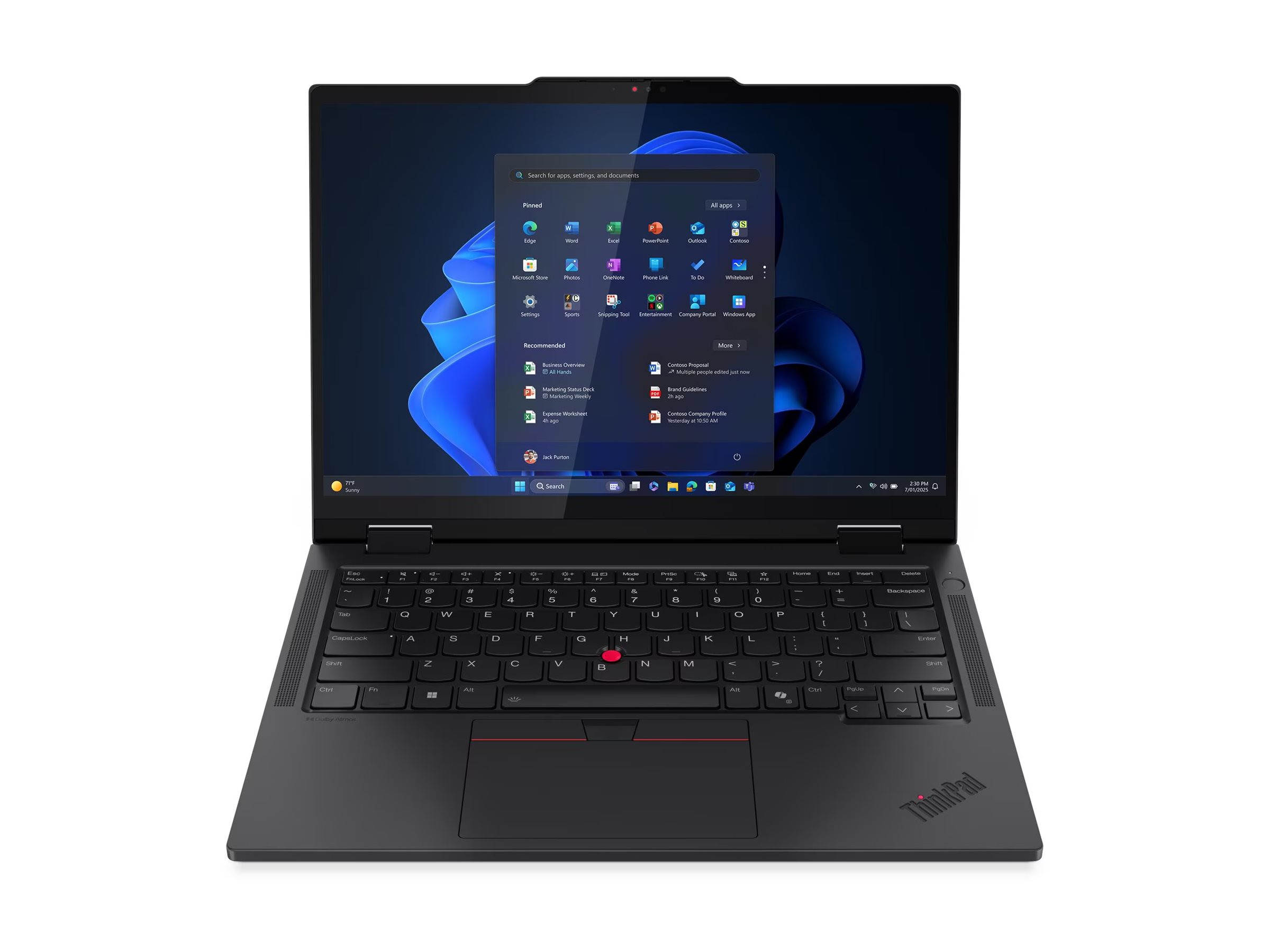 Lenovo ThinkPad T14s 2-in-1 Gen 1 21R3 - Flip-Design - Intel Core Ultra 5 225U / 1.5 GHz - Win 11 Pro - Intel Graphics - 16 GB RAM - 512 GB SSD TCG Opal Encryption 2, NVMe - 35.6 cm (14")