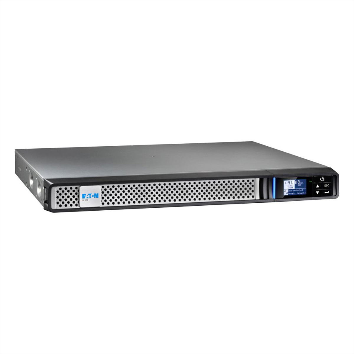 Eaton 5P 650iR - Gen 2 - USV (Rack - einbaufähig) - Wechselstrom 200/208/220/230/240 V - 520 Watt - 650 VA - 1-phasig - 9 Ah - RS-232, USB - Ausgangsanschlüsse: 4 - 1U - 48.3 cm (19")