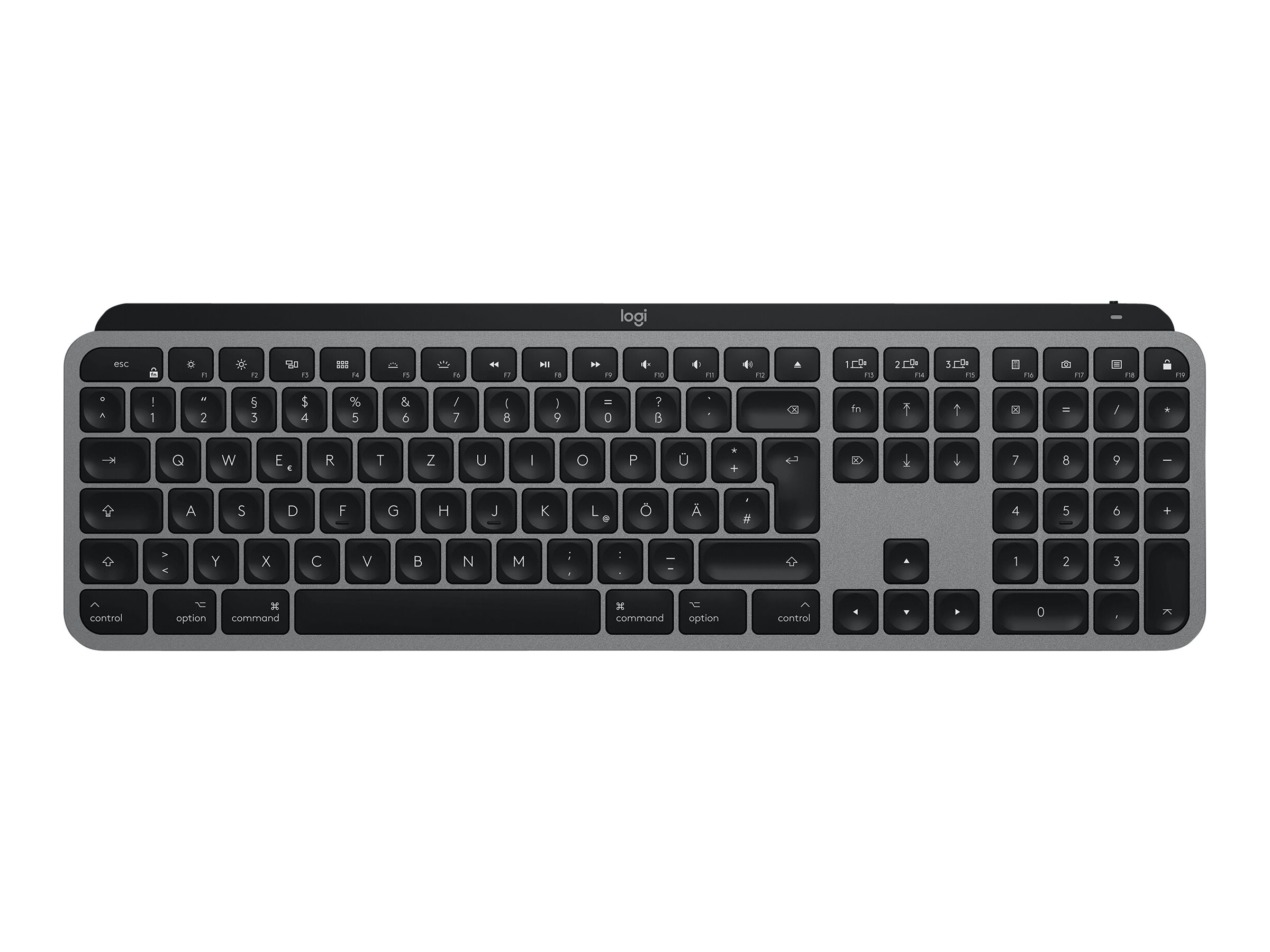 LOGI MX Keys for Mac SPACE GREY DEU (920-009553)