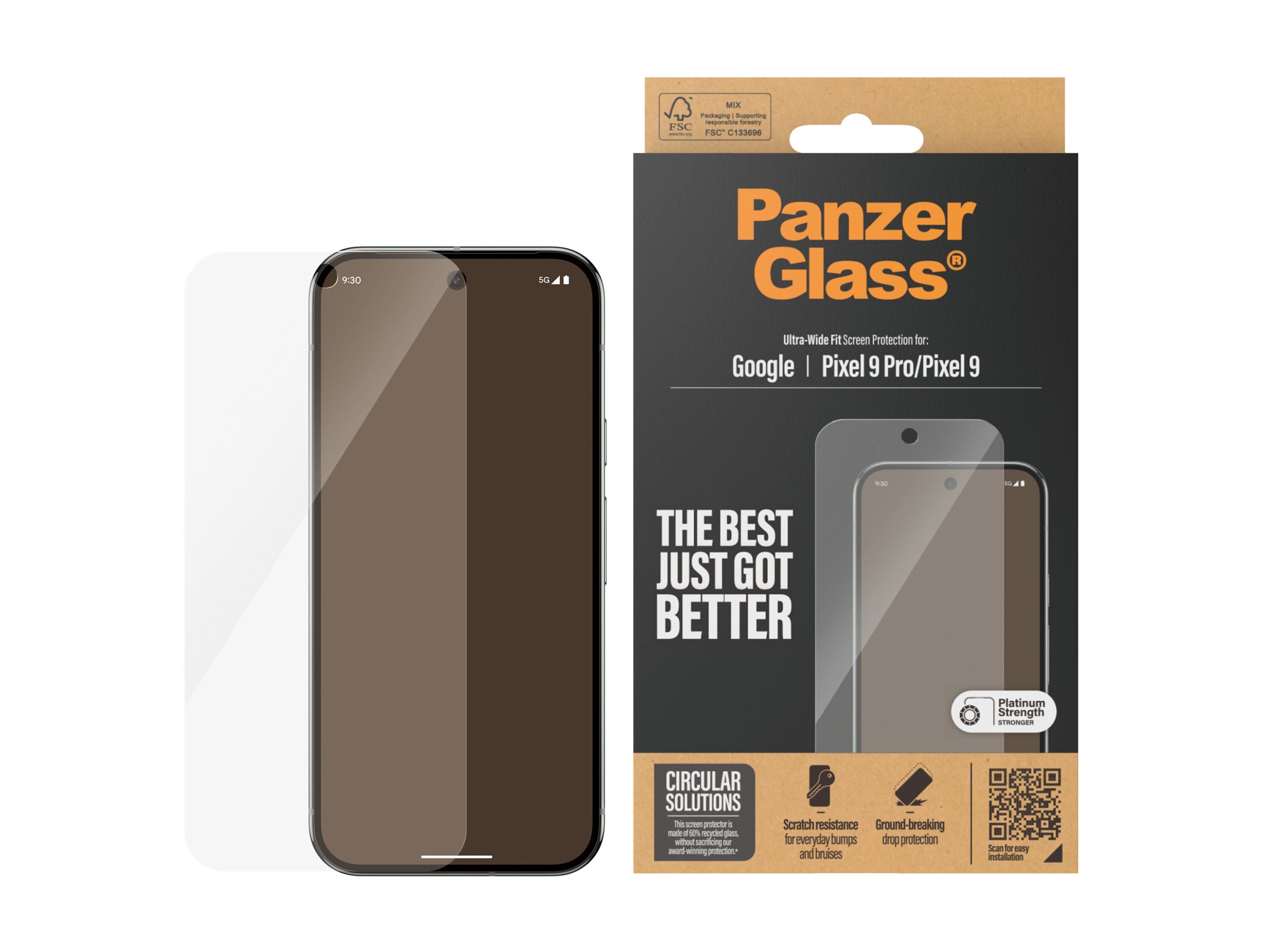 PanzerGlass Screen Protector Google new Pixel 8 Ultra-Wide Fit, Ansicht 3