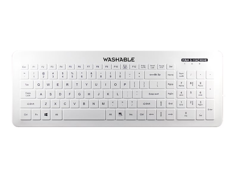 Man-Machine Very Cool Flat - Volle Größe (100%) - Kabelgebunden - USB - Weiß - TL: Deutsch, QWERTZ, Ansicht 4
