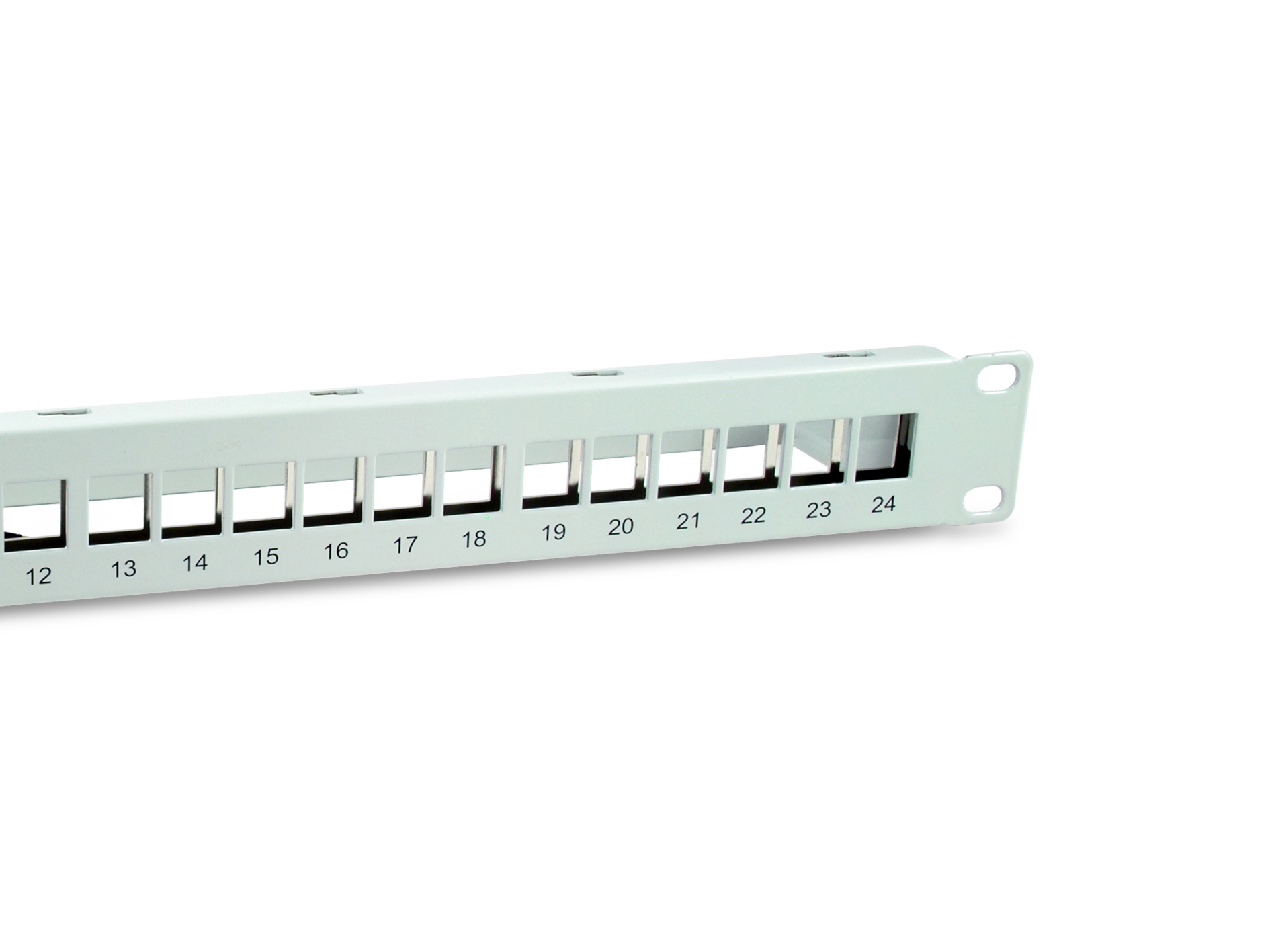 Equip Patchpanel 24x Cat6A 19 FTP 1HE Keystone Montage ws - Patch-Panel, Ansicht 4