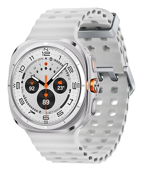 Samsung Galaxy Watch Ultra - 47 mm - Titanweiß - intelligente Uhr mit Marineband - weiß - S/M/L - Anzeige 3.73 cm (1.5), Ansicht 2