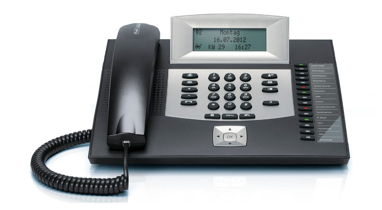 Auerswald COMfortel 1600 ISDN-telefon LCD-skærm