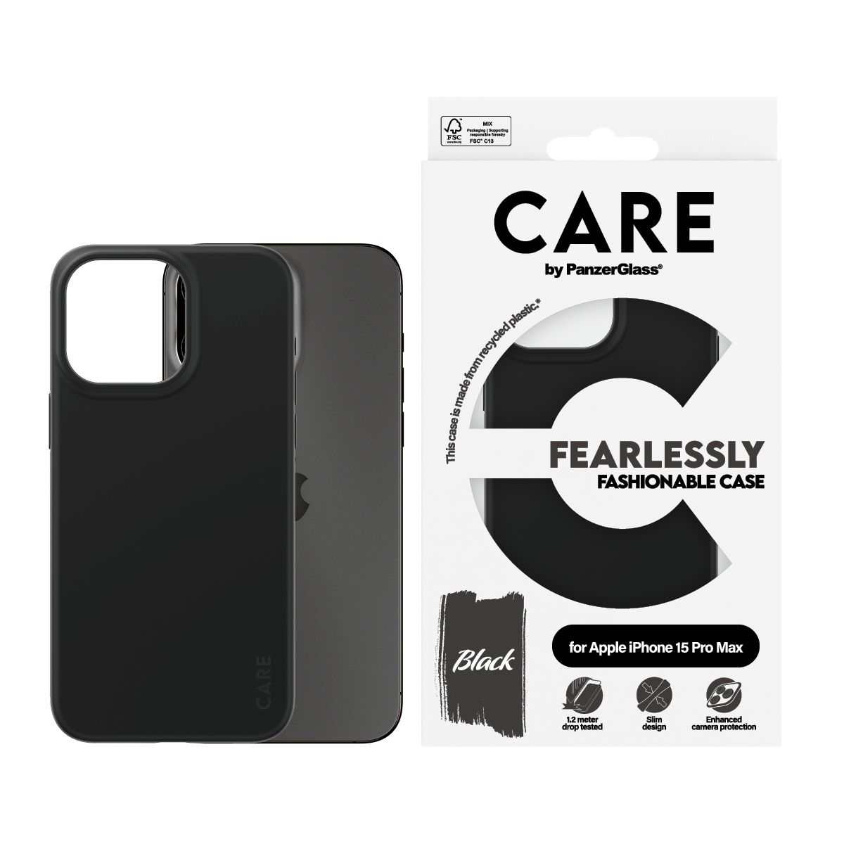 PanzerGlass CARE by Case iPhone 15 Pro Max Fashion Black, Ansicht 3