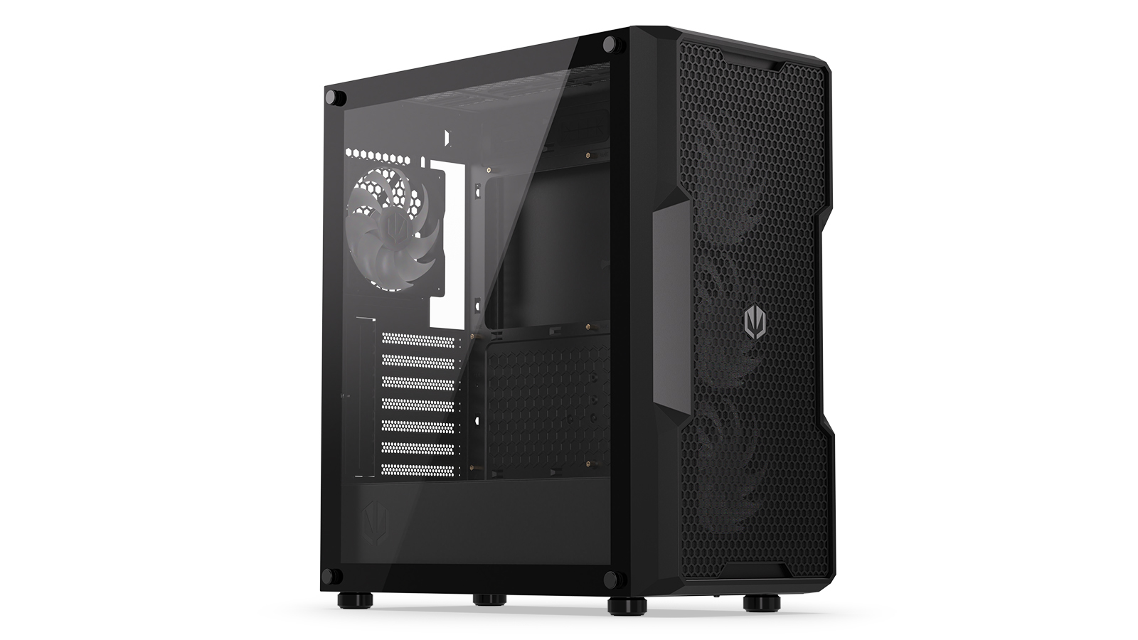 ENDORFY Regnum 400 ARGB - PC-Gehäuse - ATX - Seitenteil mit Fenster (gehärtetes Glas), Ansicht 4
