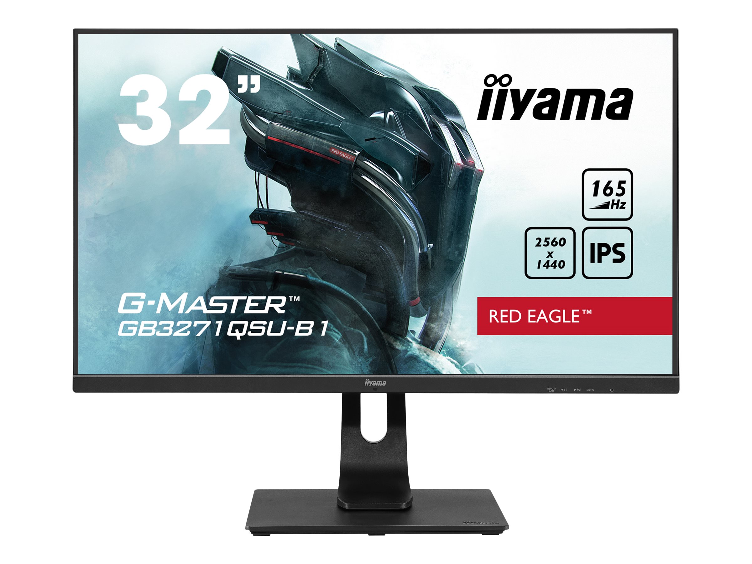 iiyama G-MASTER Red Eagle GB3271QSU-B1 - LED-Monitor - 81.3 cm (32") (31.5" sichtbar) - 2560 x 1440 WQHD @ 165 Hz - IPS - 400 cd/m²