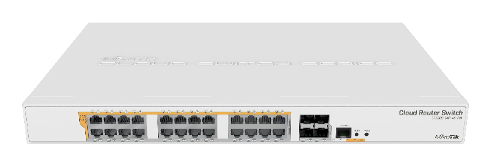 MikroTik Cloud Router Switch CRS328-24P-4S+RM - Switch - L3 - managed - 24 x 10/100/1000 (PoE), Ansicht 3