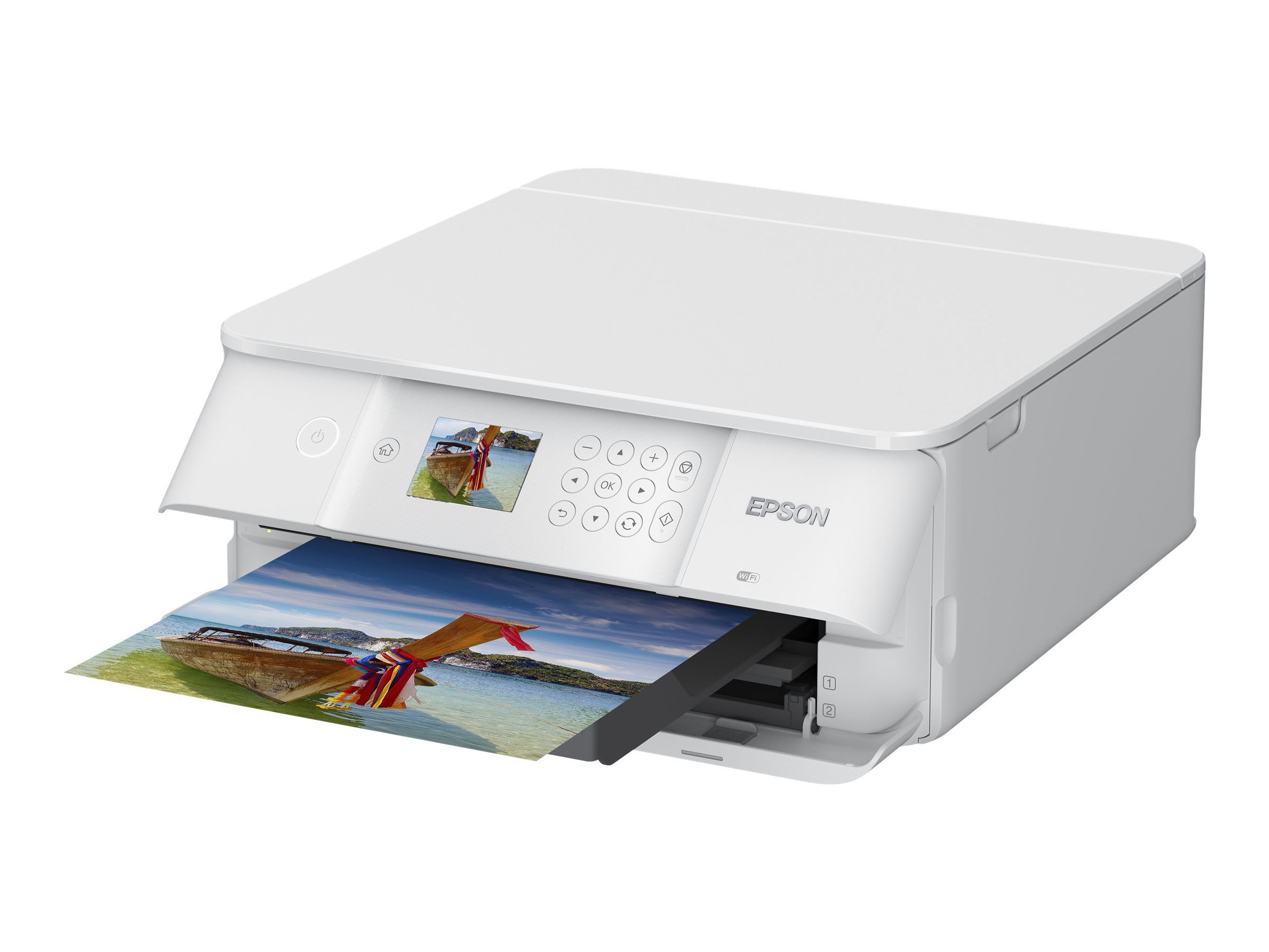 Epson Expression Premium XP-6105 - Multifunktionsdrucker - Farbe - Tintenstrahl - A4/Legal (Medien) - bis zu 15.8 Seiten/Min. (Drucken) - 100 Blatt - USB, USB-Host, Wi-Fi - weiß