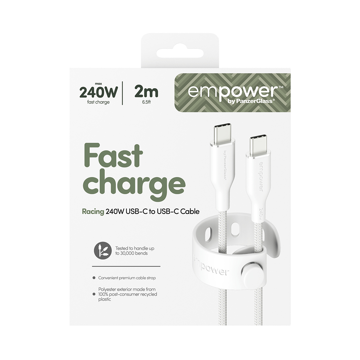 PanzerGlass empower - USB-Kabel - 24 pin USB-C (M) zu 24 pin USB-C (M), Ansicht 3