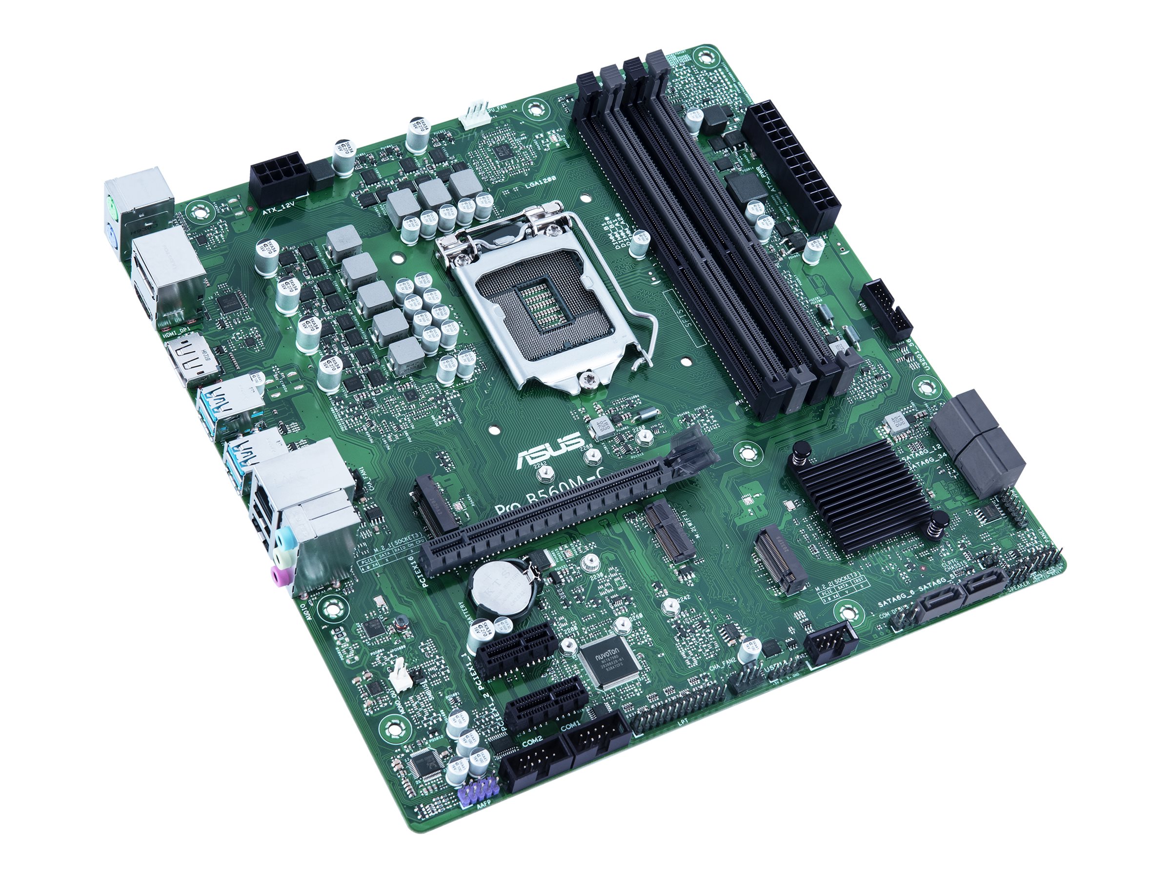 ASUS Pro B560M-C/CSM - Motherboard - micro ATX - LGA1200-Sockel - B560 - USB 3.2 Gen 1 - Gigabit LAN - Onboard-Grafik (CPU erforderlich)