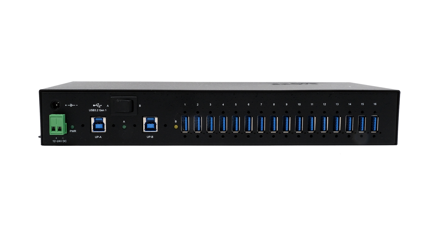 Exsys EX-1526HMVS - USB 3.2 Gen 1 (3.1 Gen 1) Type-B - USB 3.2 Gen 1 (3.1 Gen 1) Type-A - 5000 Mbit/s - Schwarz - Metall, Ansicht 4