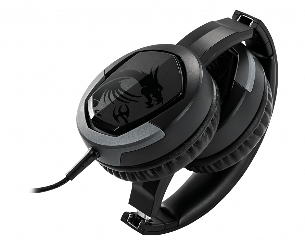 MSI Immerse GH30 V2 - Kopfhörer - Kopfband - Gaming - Schwarz - Drehregler - Tasten - Drehregler