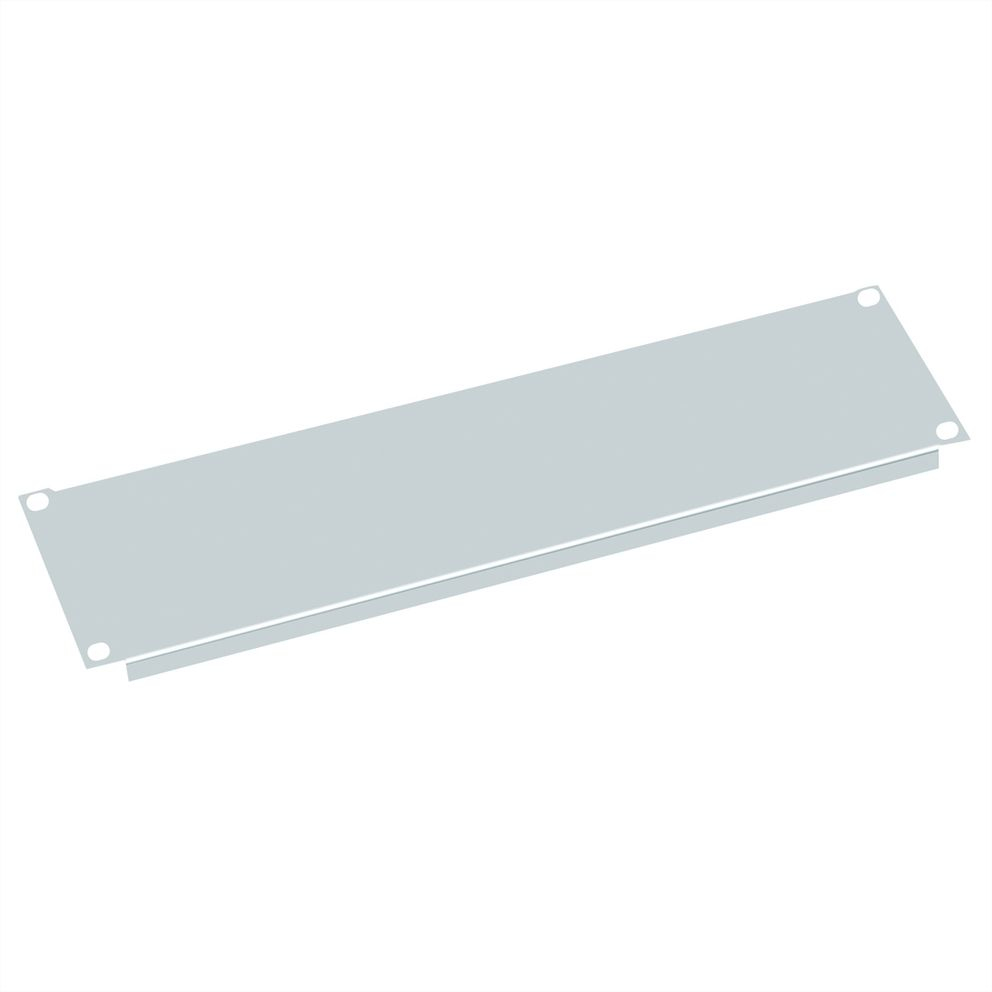 VALUE Blindabdeckung - Hellgrau, RAL 7035 - 3U - 48.3 cm (19), Ansicht 2