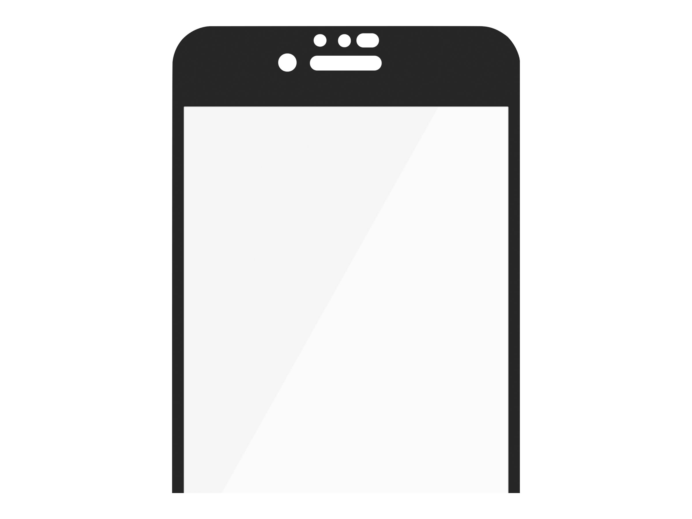 PanzerGlass Original - Bildschirmschutz für Apple iPhone 6, 6s, 7, 8, SE (2. Generation) - Glas - Rahmenfarbe schwarz, Ansicht 4