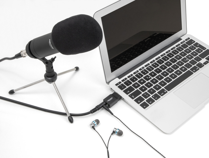 Delock Adapter USB-A auf Kopfhöreranschluss, Ansicht 4