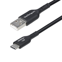StarTech.com 6in USB-A to USB-C Charging Cable ChargeSync 3A USB 2.0 TPE Jacket - Black - Kabel - DigitalDaten