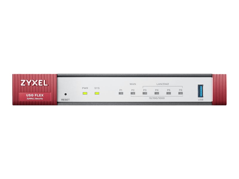 Zyxel USG Flex 100 - Firewall - 4 Anschlüsse - GigE - DC Power
