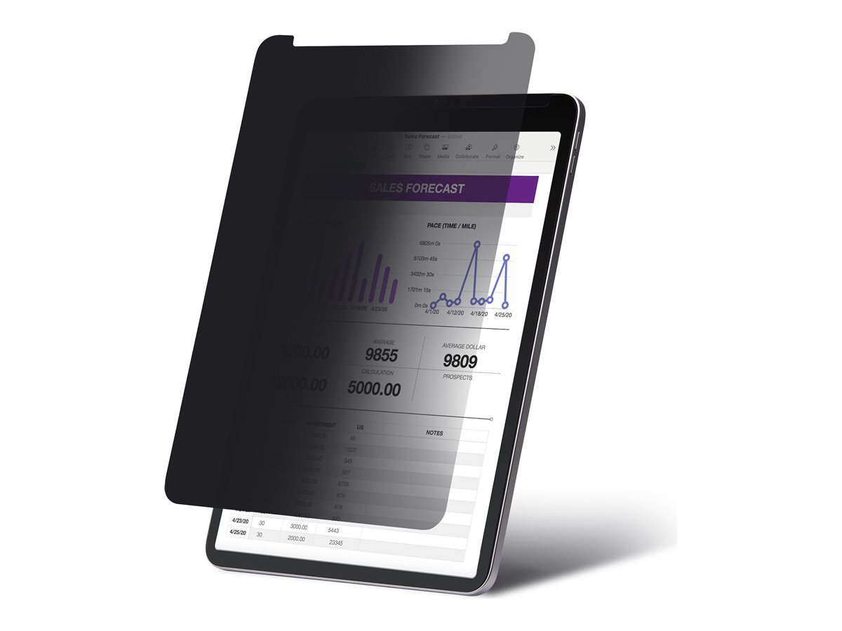 StarTech.com 4-Way Privacy Screen For 12.9-inch iPad Pro - Bildschirmschutz für Tablet - für Hoch- und Querformat, mit Touch-Funktion, +/-30° Blickwinkel, blockt bis zu 51 % blaues Licht, matt - mit Sichtschutzfilter - 4-Wege - 12.9" - Schwarz - fü...