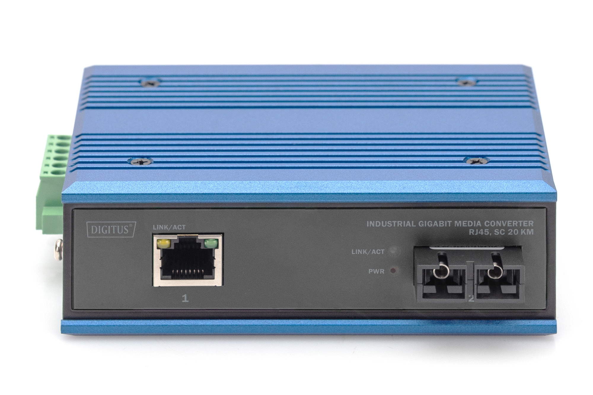 DIGITUS Industrieller Gigabit Medienkonverter RJ45, SC 20 km, Ansicht 2