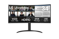 LG 34" 34WR50QK-B Curved UltraWide QHD DP HDMI 21 9 schwar - Flachbildschirm (TFT/LCD) - 86,4 cm