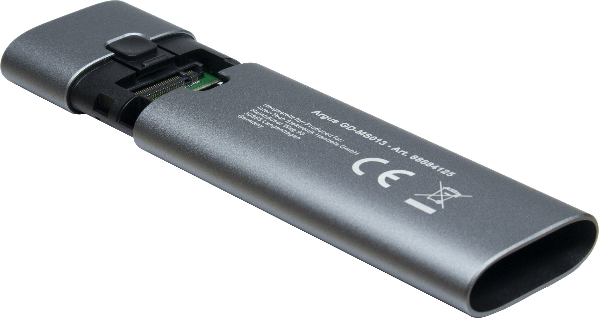 Inter-Tech Argus GD-MS013 - Speichergehäuse - M.2 NVMe Card / PCIe (NVMe), Ansicht 2