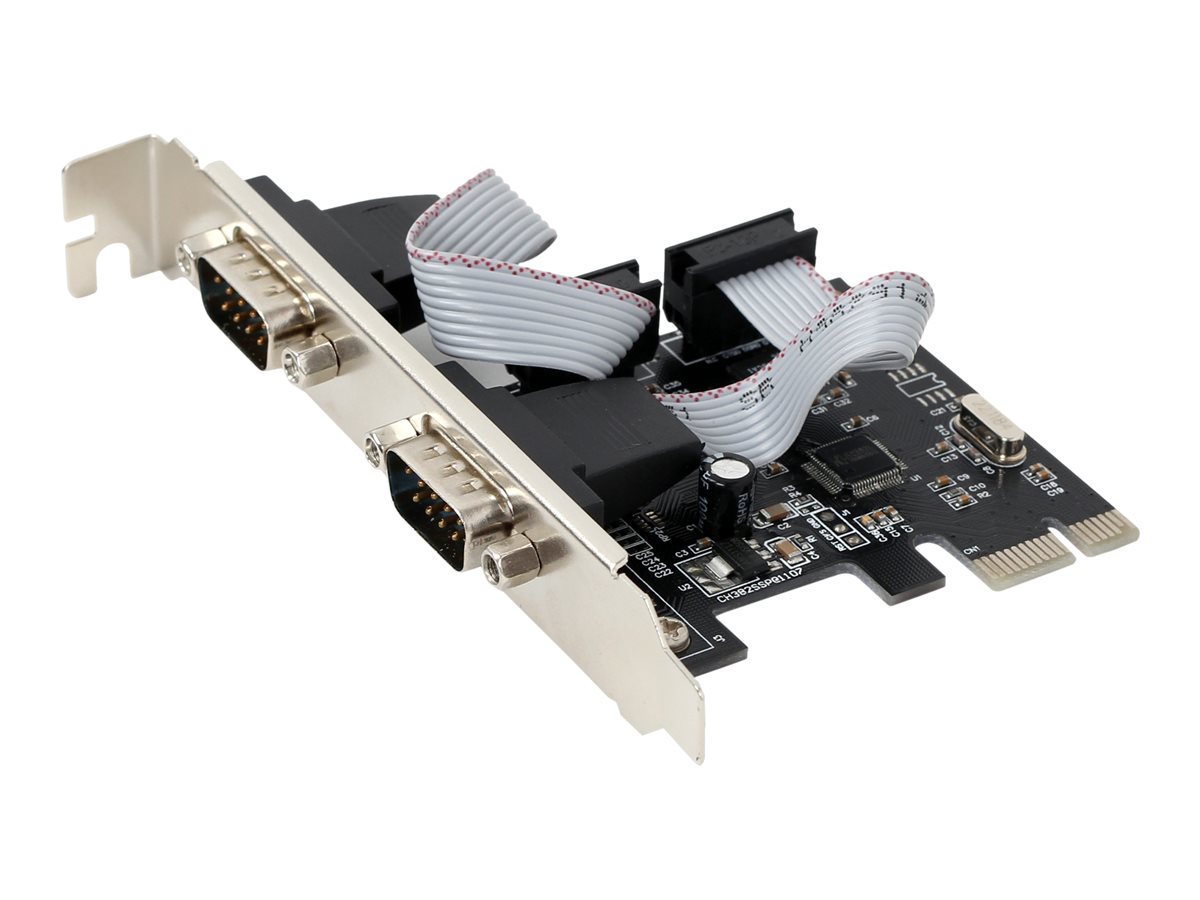 Gembird SPC-22 - PCIe - Seriell - Niedriges Profil - PCIe 1.1 - RS-232 - Schwarz, Ansicht 4