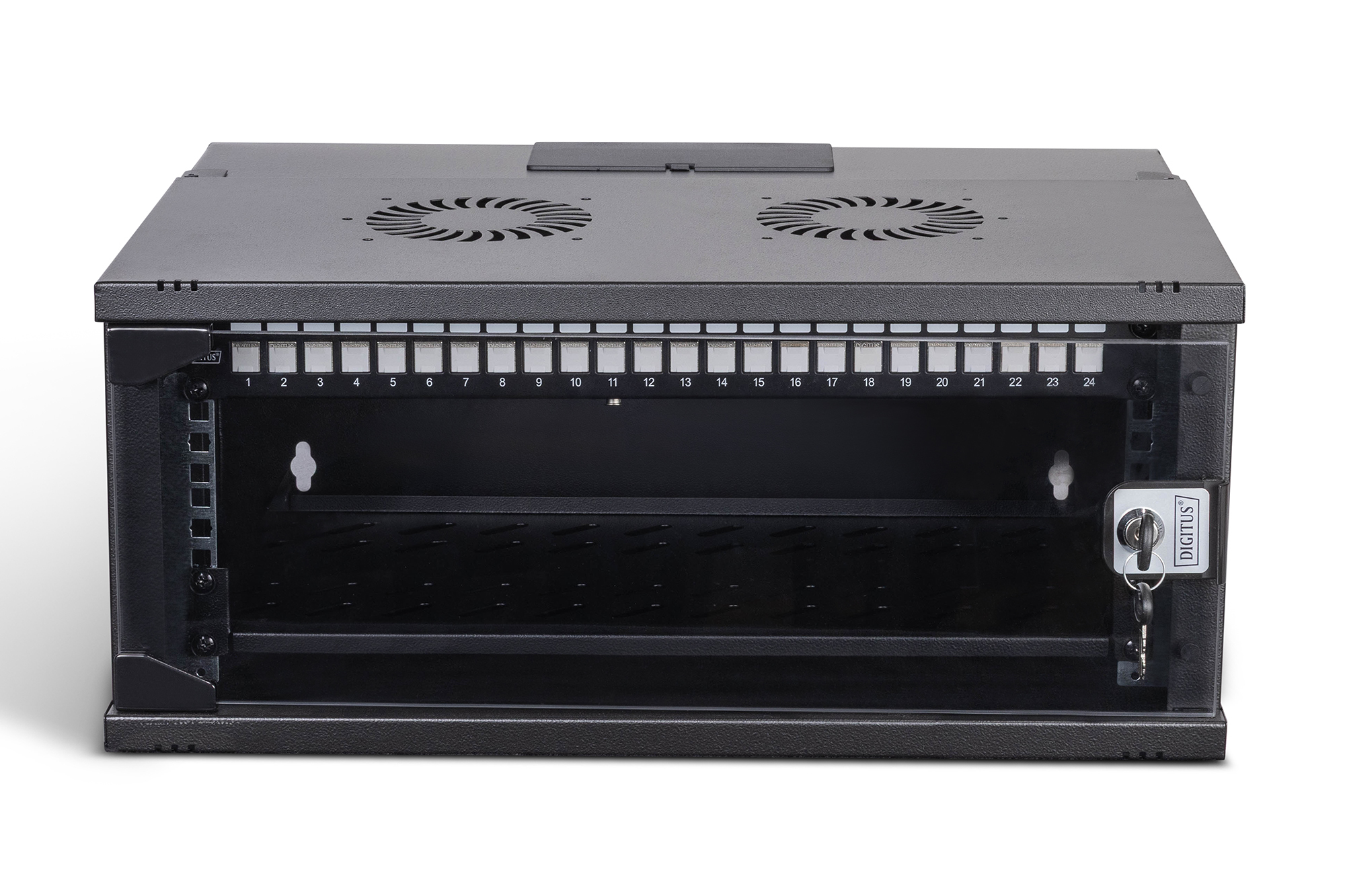 DIGITUS Netzwerk-Set SOHO Pro, 483 mm (19) - 4HE, 540 x 400 mm (B x T), Ansicht 2