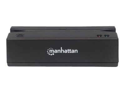 Manhattan USB-A Magnetic Strip Card Reader, Triple Track Reader, Keyboard Wedge Decoder, Cable 1.5m, Black, Ansicht 4