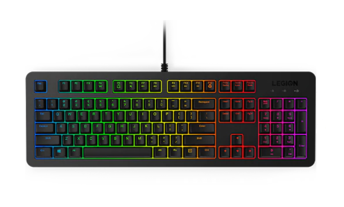 Lenovo Legion K300 RGB, Kabelgebunden, USB, Membran Key Switch, QWERTZ, RGB-LED, Schwarz